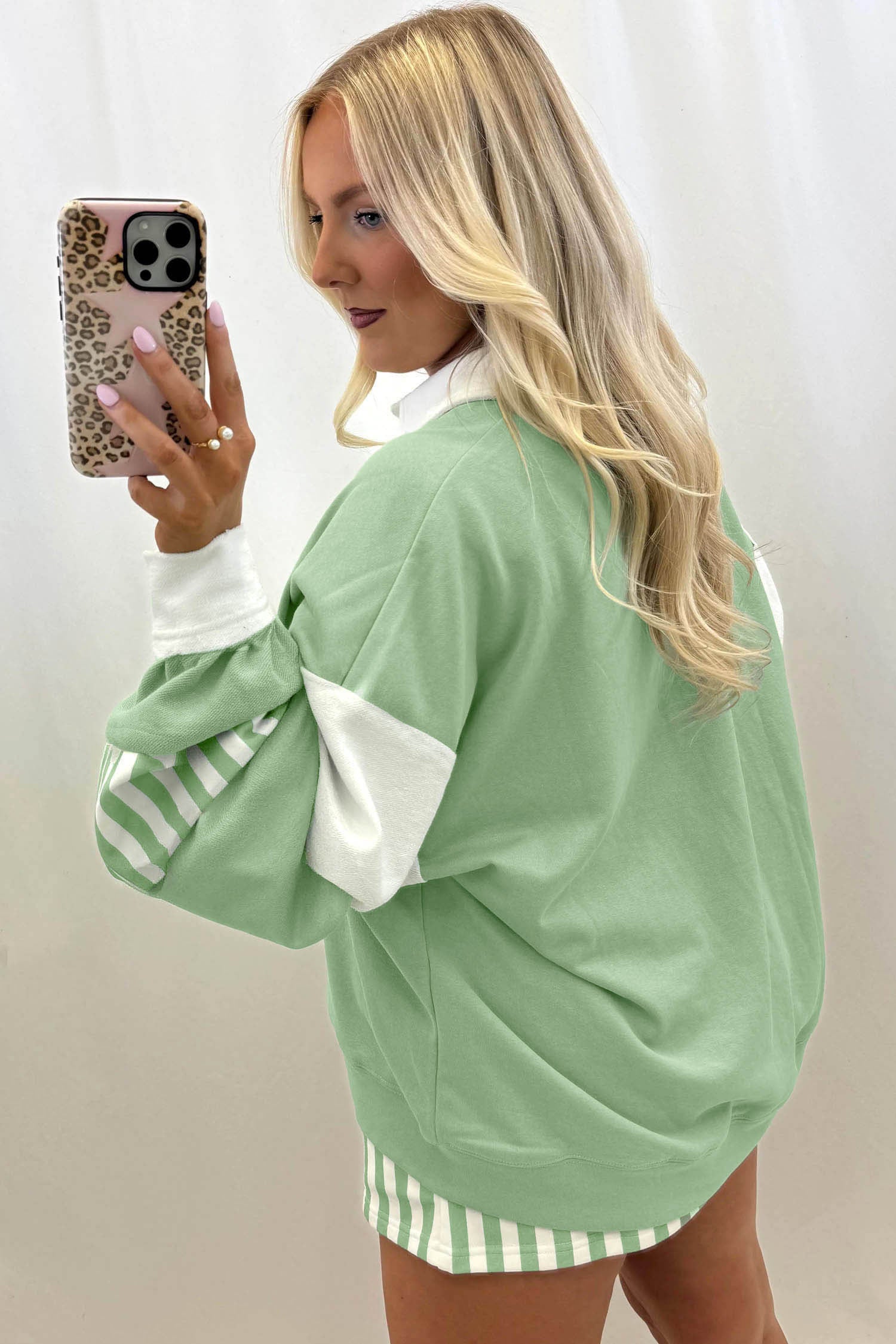 Pullover Top Shorts Set
