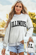 ILLINOIS Mock Neck Reversible Sweatshirt