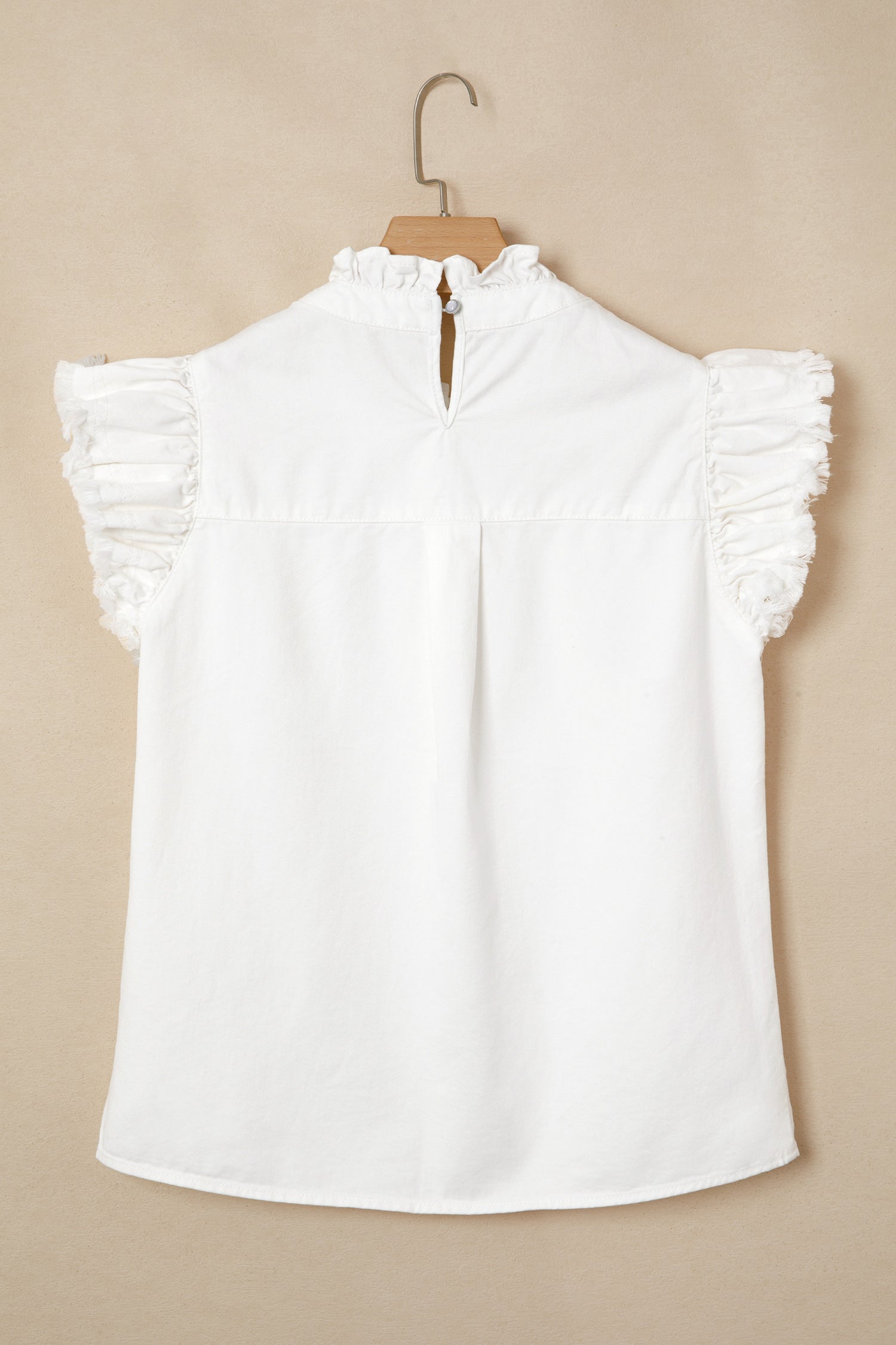 Flutter Sleeve Denim Top
