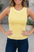 Ribbed Knit Slim Tank Top