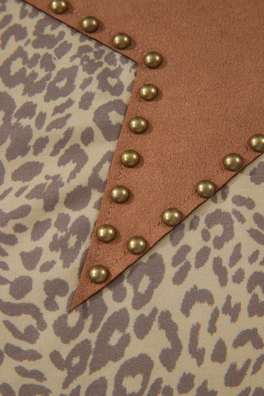 Leopard Retro Studded Star Loose Tee