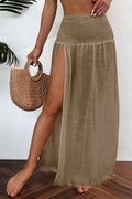 High Waist Split Long Beach Skirt