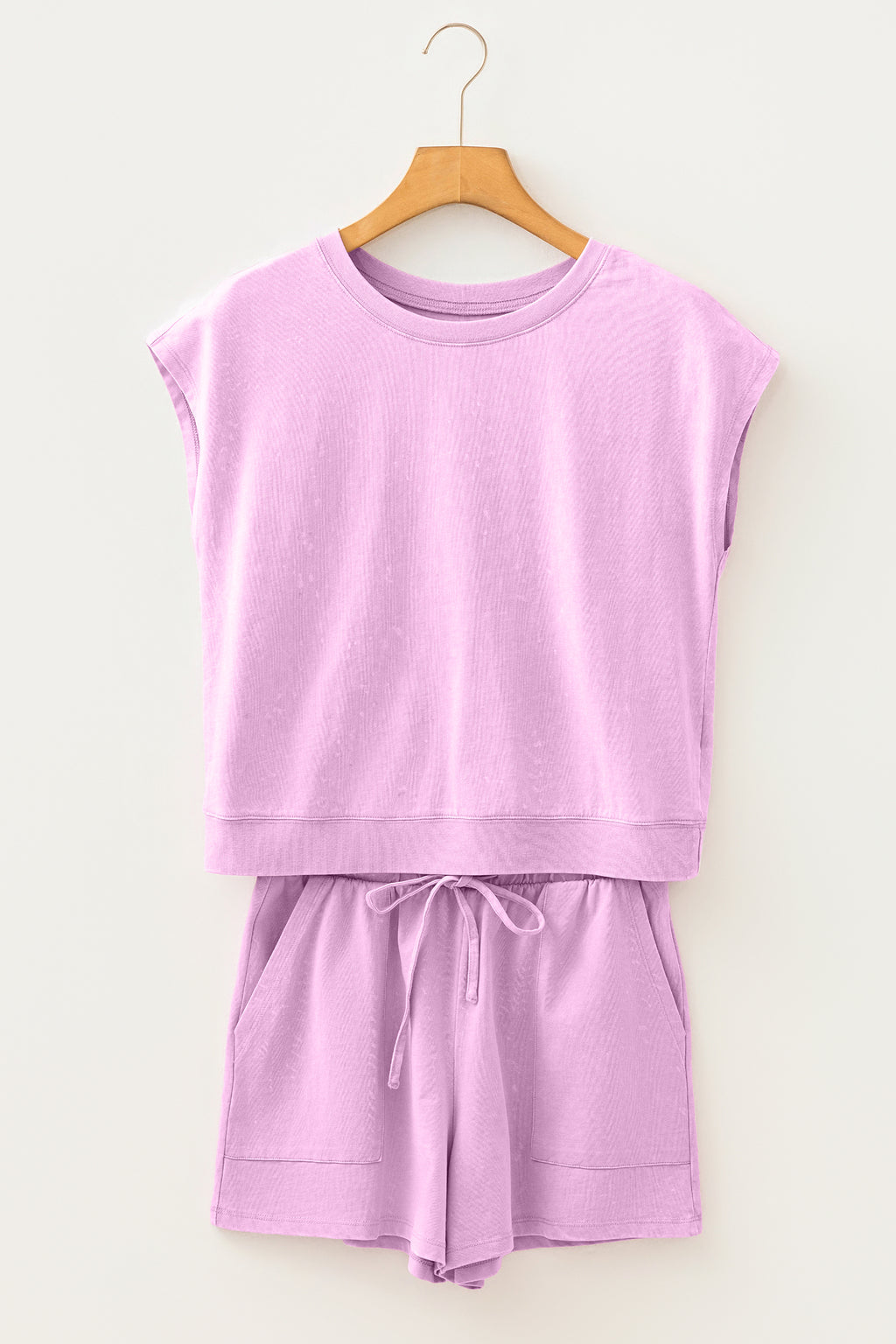 Mineral Wash Cotton Short Set