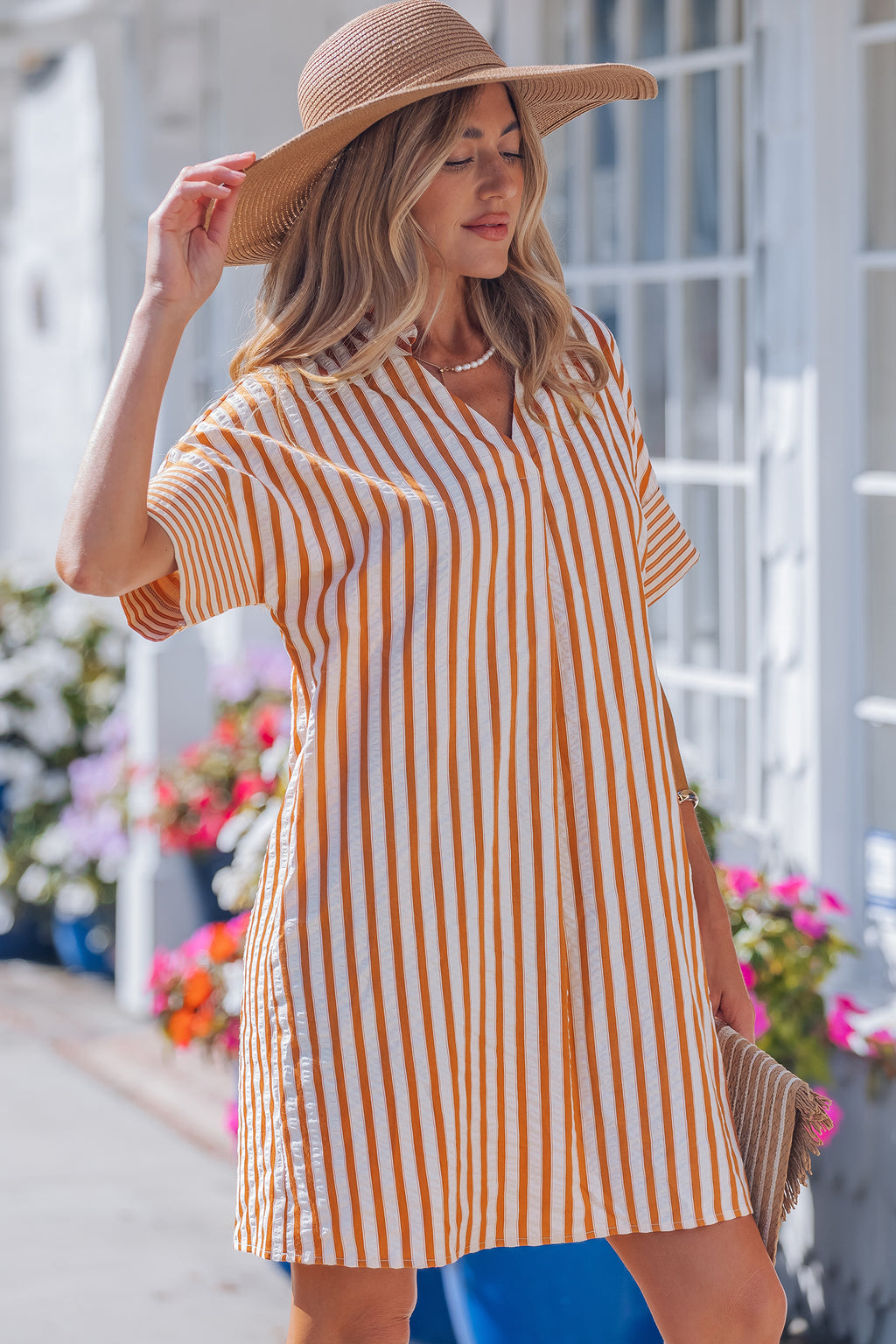 Stripe Mini Dress