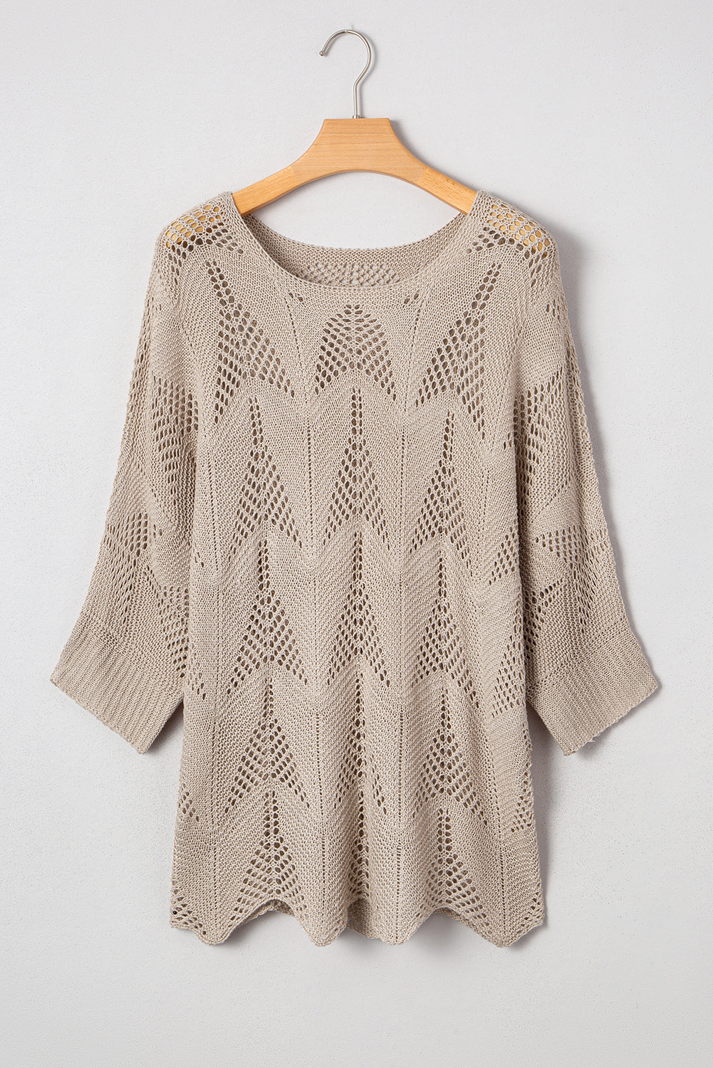 3/4 Sleeve Loose Sweater