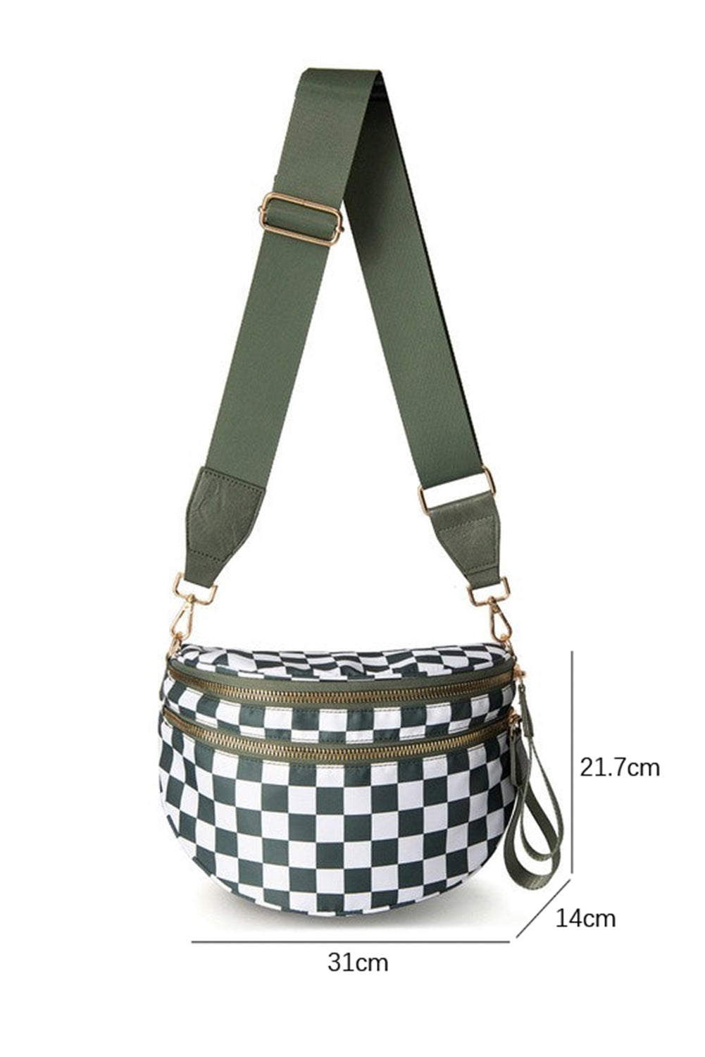 Wide Strap Large Crossbody Bag