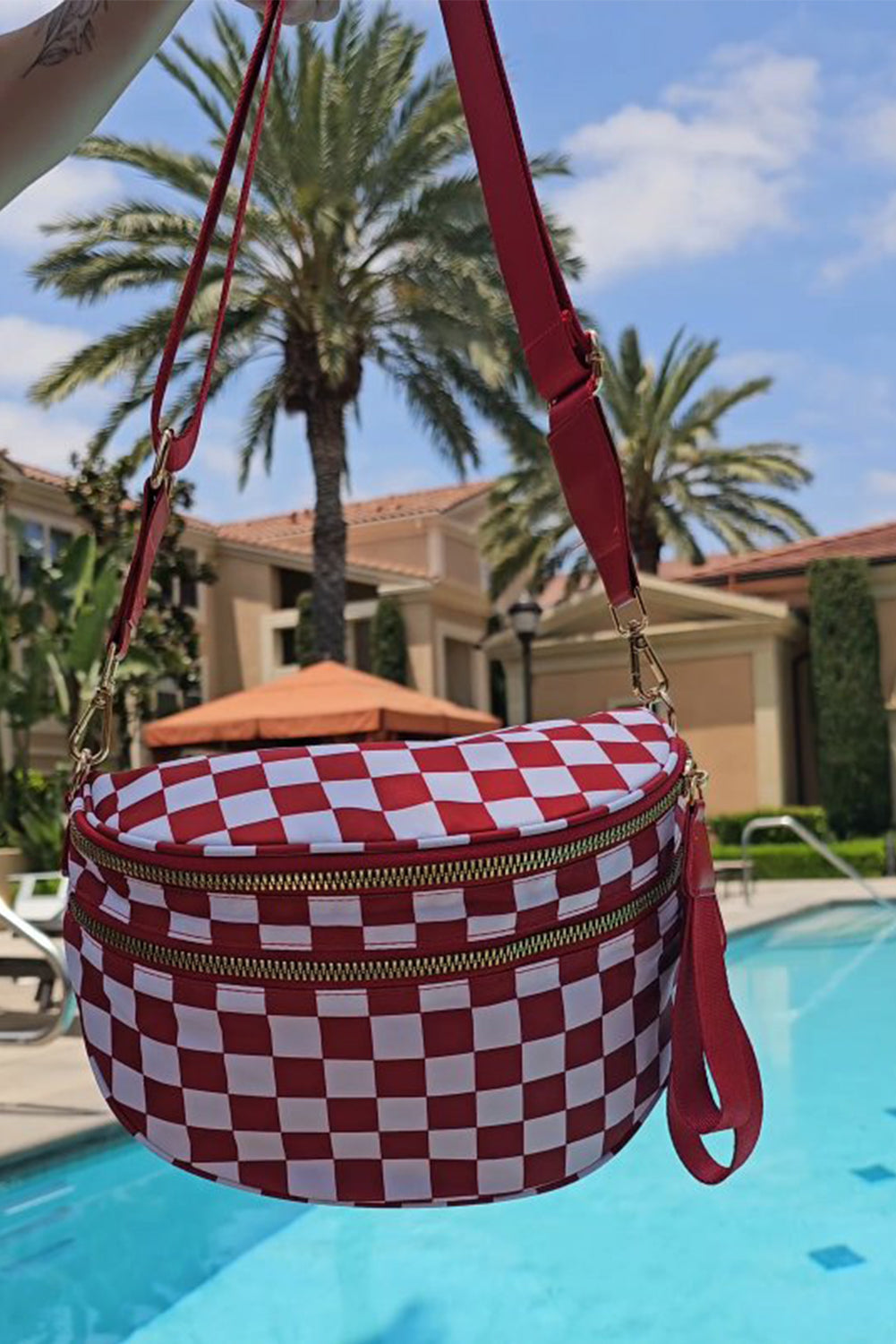 Wide Strap Large Crossbody Bag