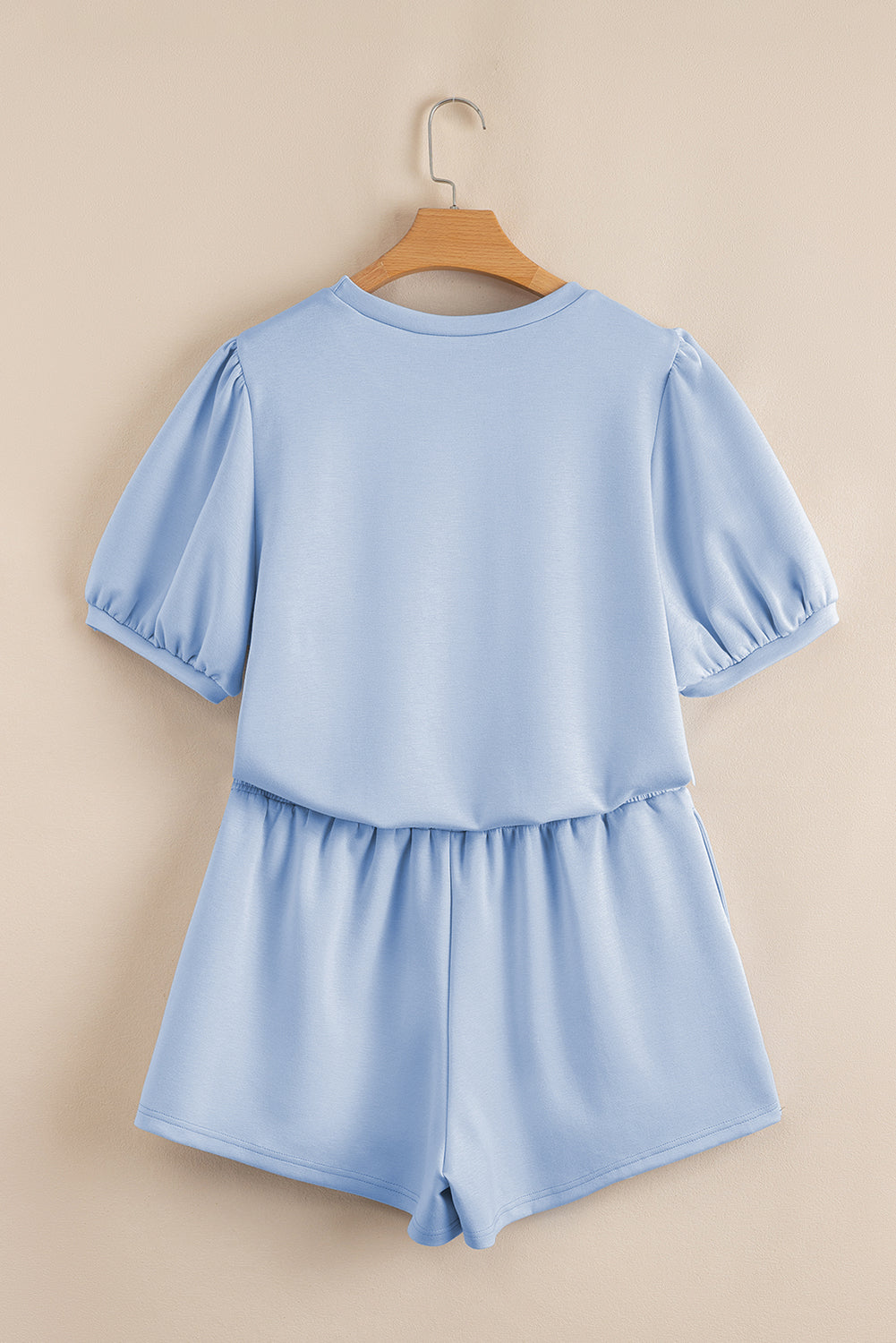 Puff Sleeve Shorts Set