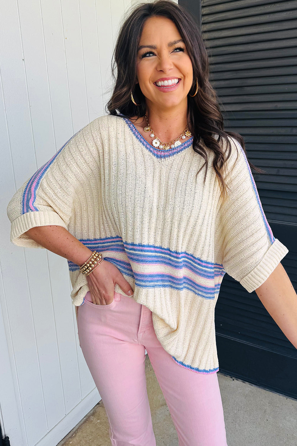 Sleeve Knit Sweater