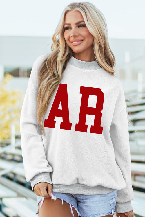 ARKANSAS/AR Mock Neck Reversible Sweatshirt