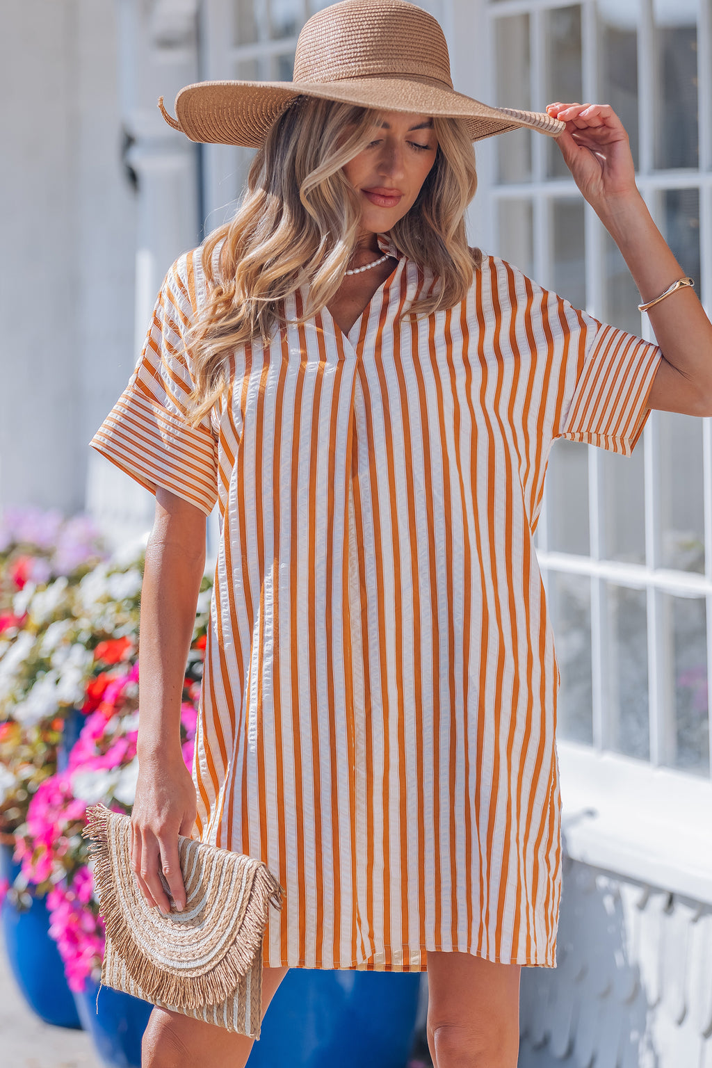 Stripe Mini Dress