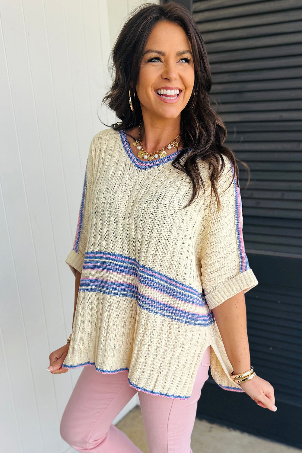 Sleeve Knit Sweater