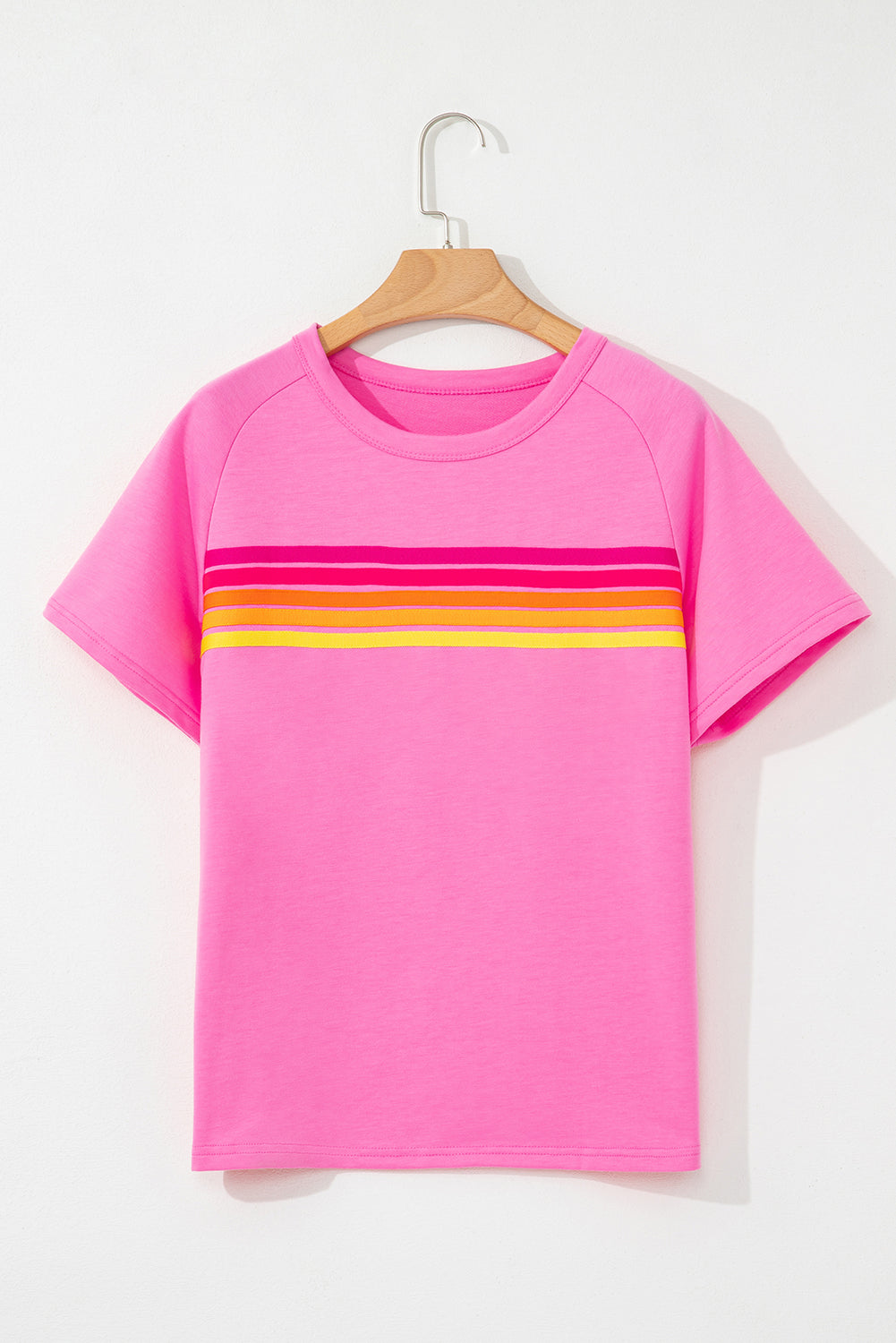Colorful Striped Casual Tee