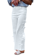 Bowknot Straight Leg Loose Jeans