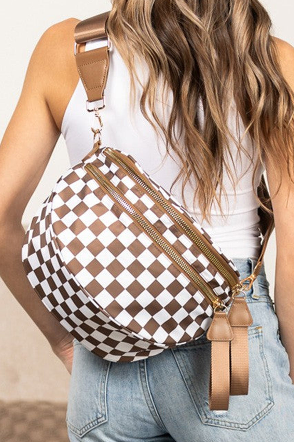 Wide Strap Large Crossbody Bag