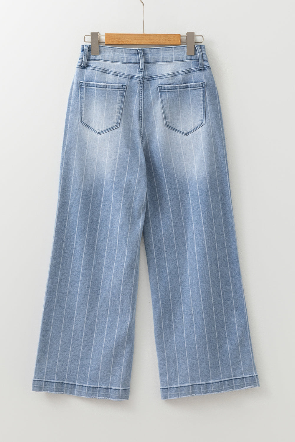 Button Wide Leg Jeans