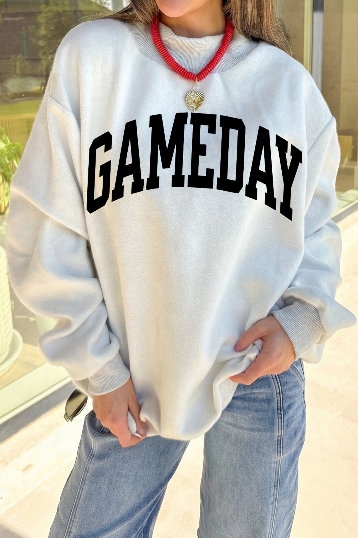 FOOTBALL GAMEDAY High Neck Reversible Sweatshirt