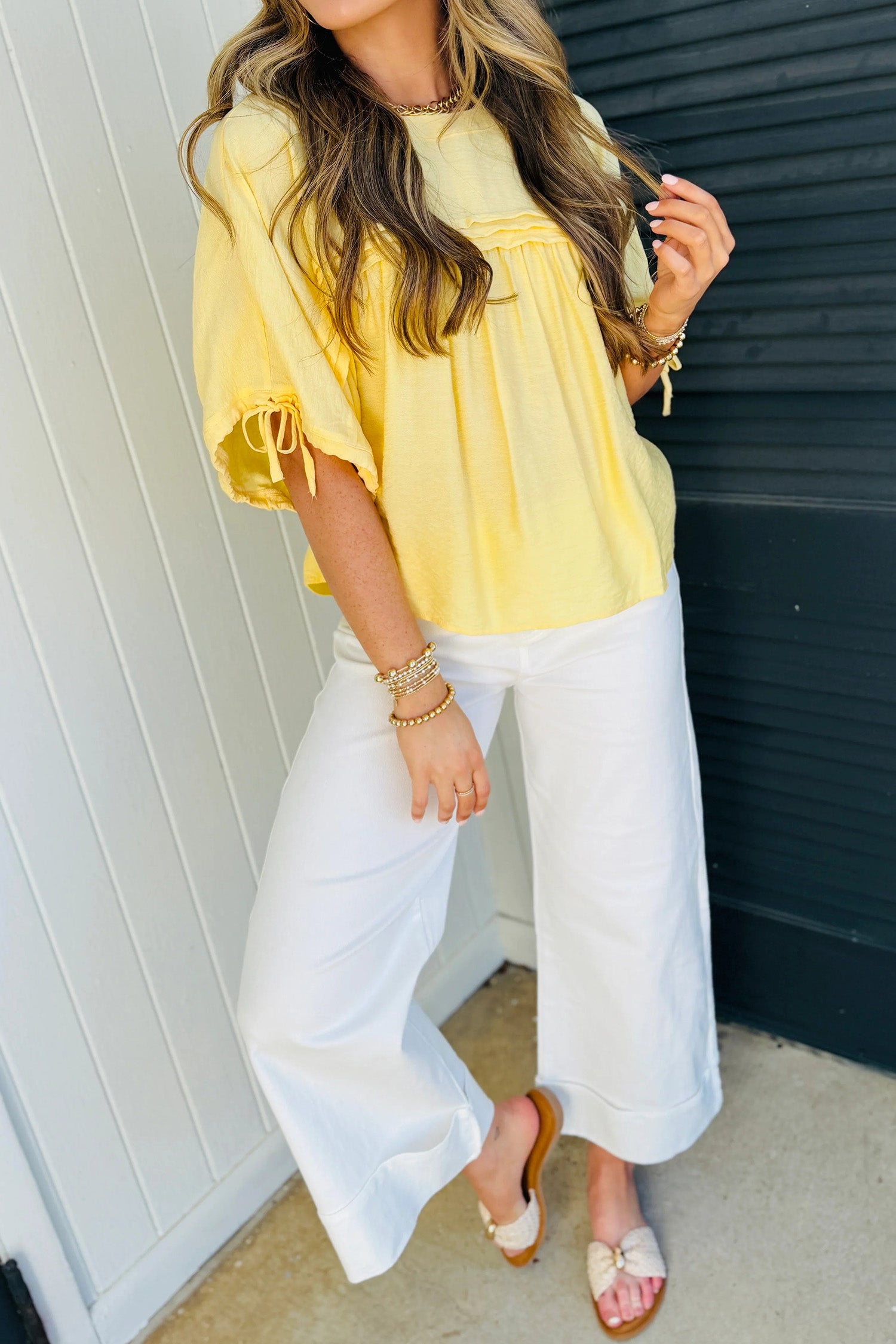 Half Sleeve Babydoll Blouse