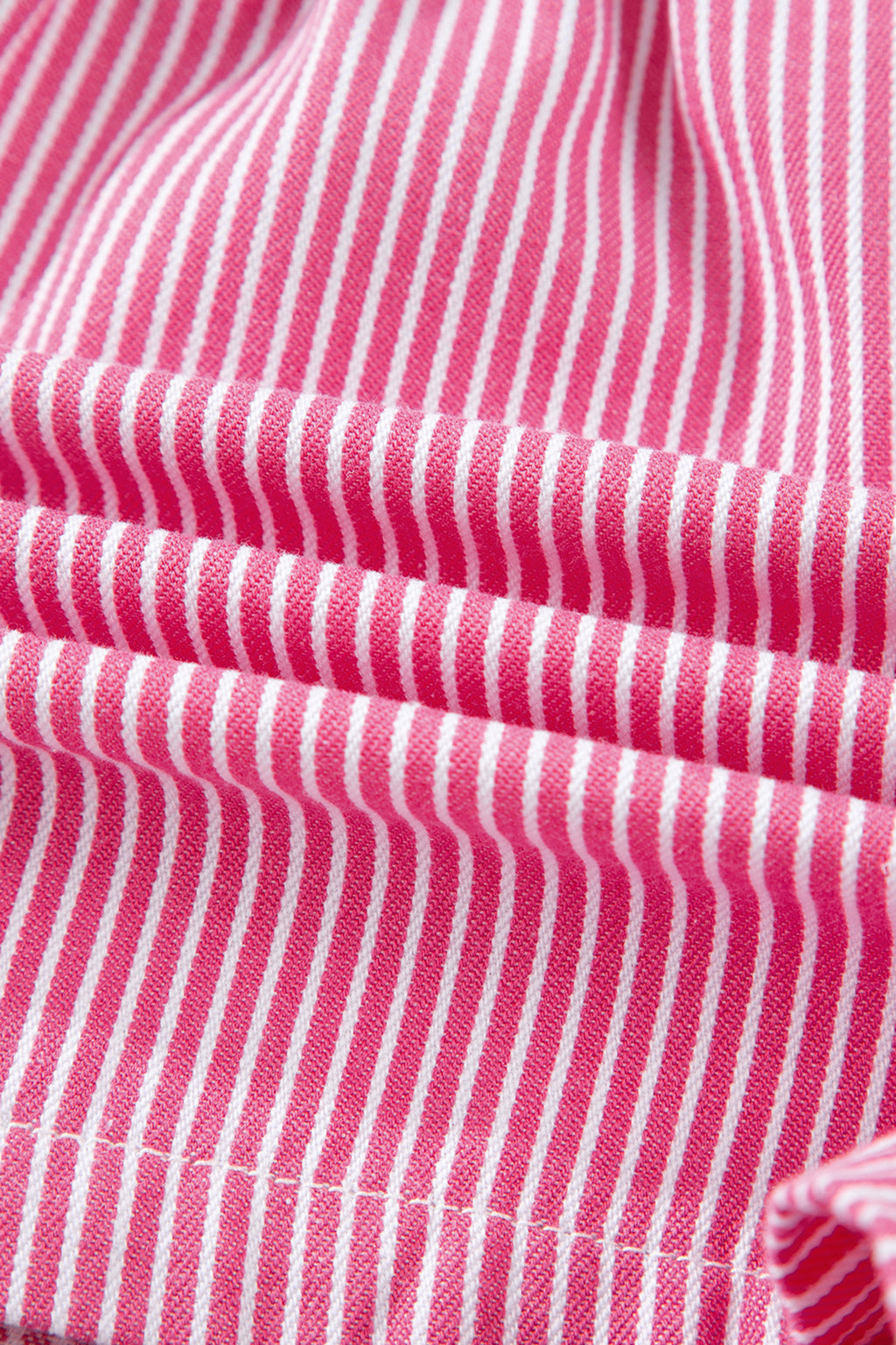 Stripe Drawstring Casual Denim Shorts