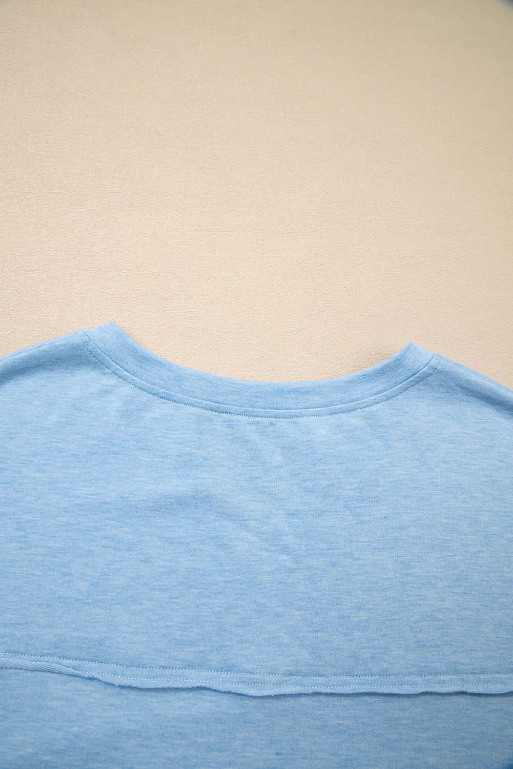 Raw Hem Long Sleeve Top