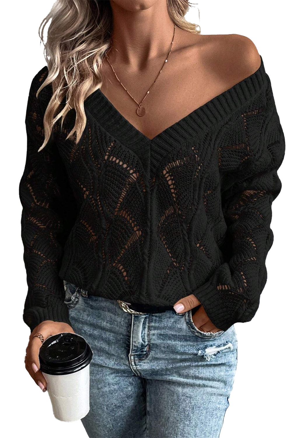 Drop Shoulder Sweater