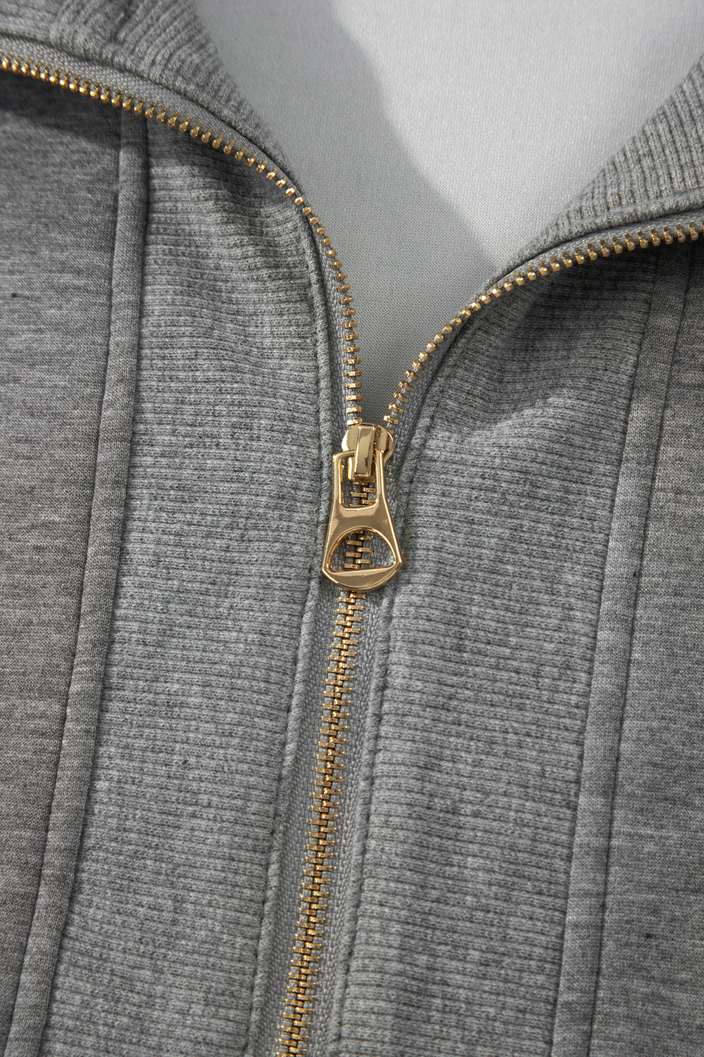Light Grey Half Zip Pant Set