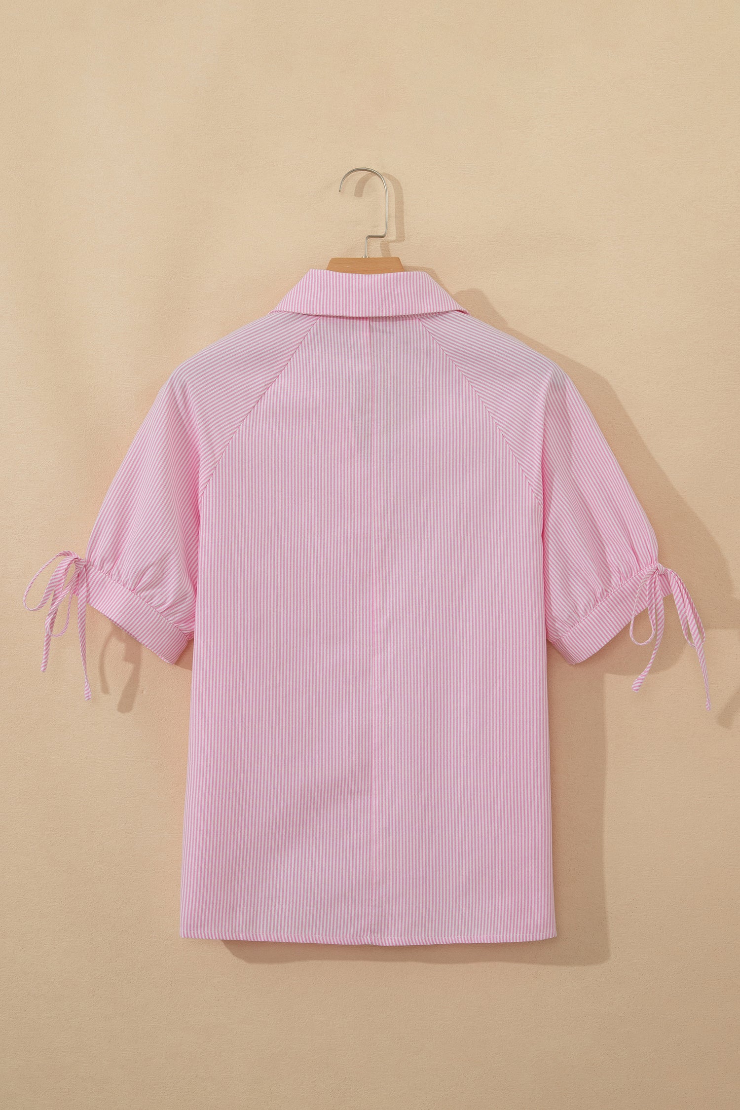 Short Sleeve Striped Blouse