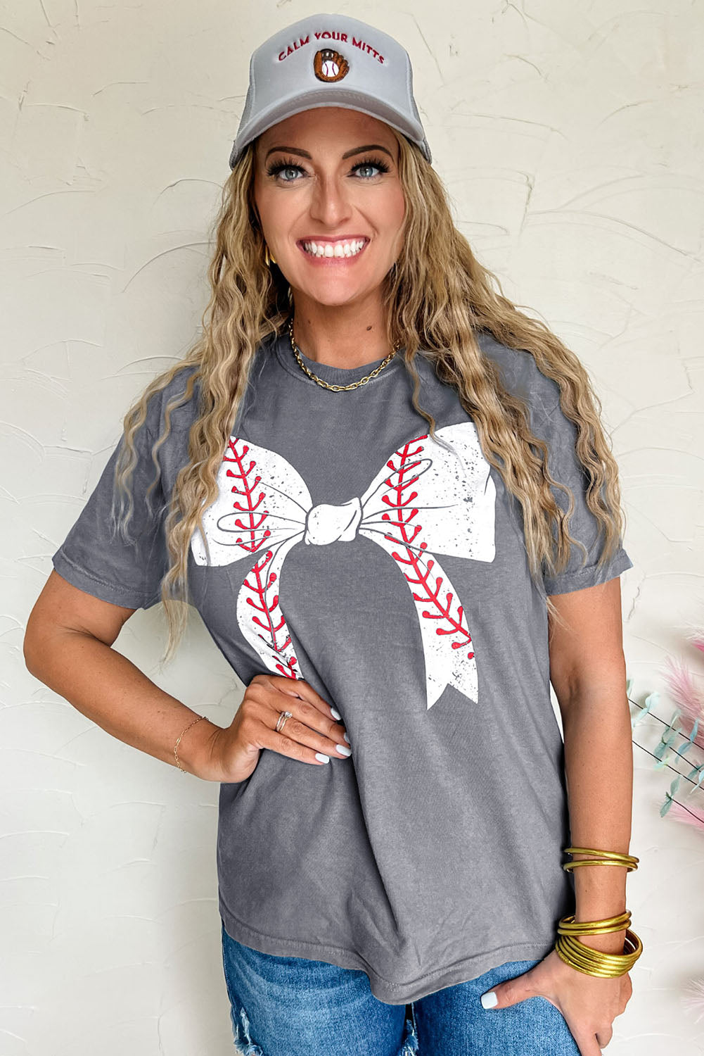 Baseball Bowknot Tee