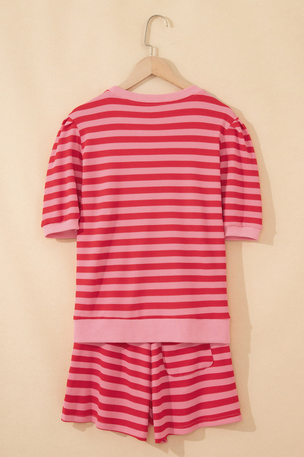 Puff Short Sleeve T Shirt Matching Shorts Set