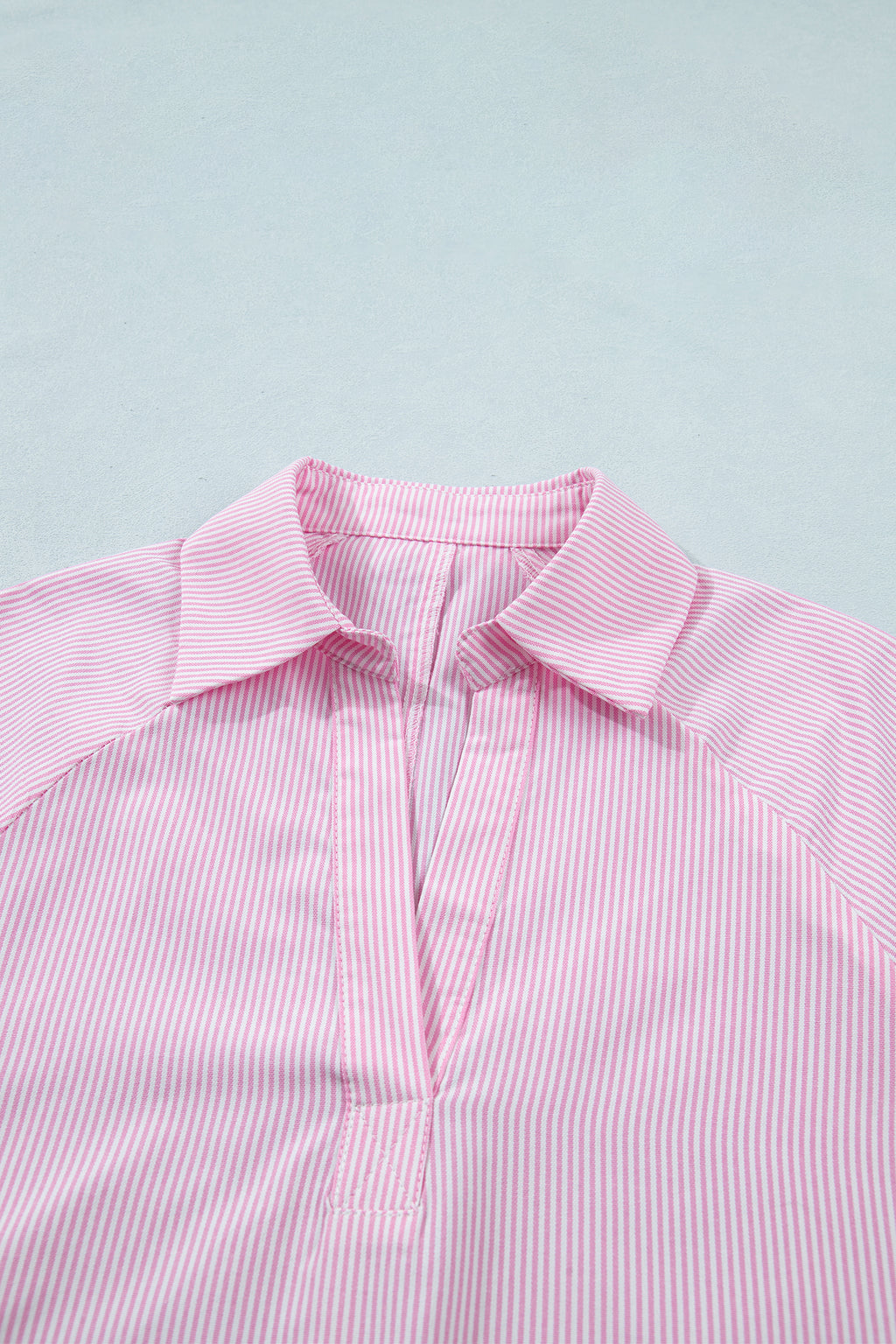 Short Sleeve Striped Blouse