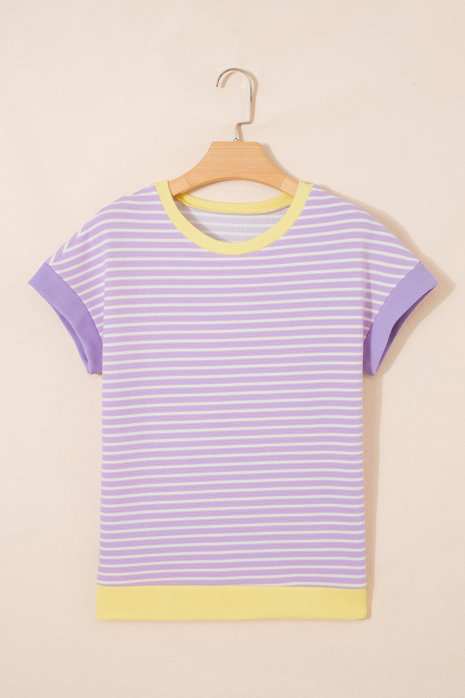 Stripe Purple and Yellow Shirt