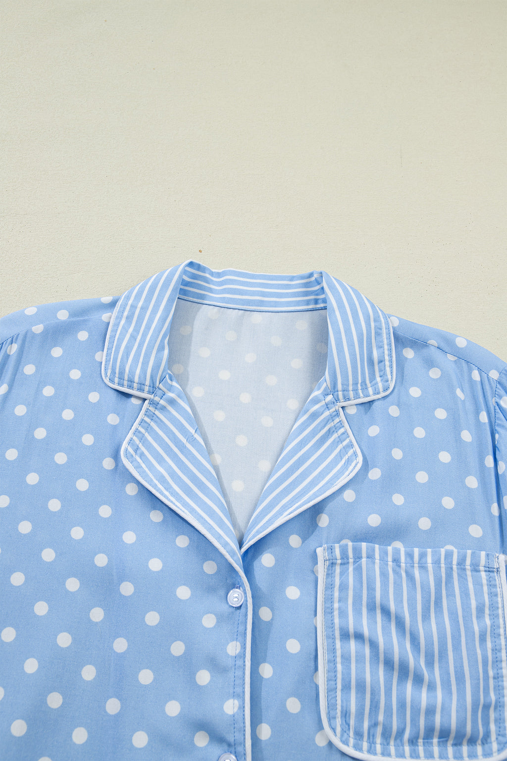 Dotted Print Soft Short Pajama Set