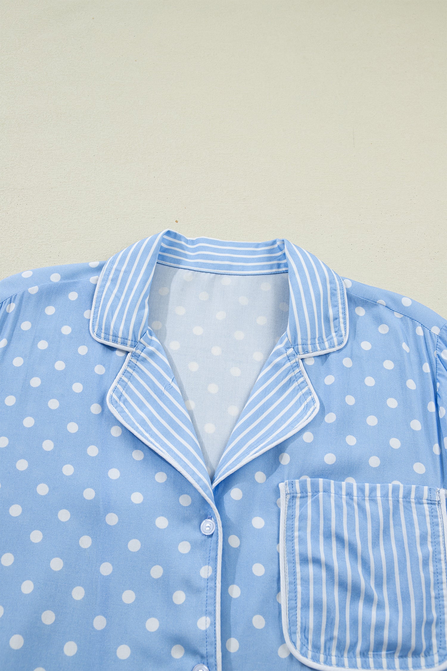 Dotted Print Soft Short Pajama Set