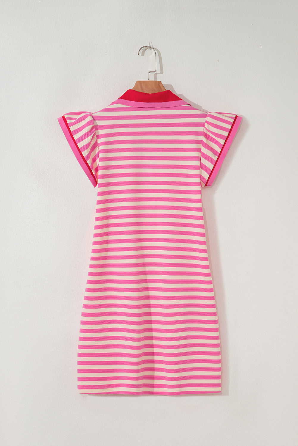 Short Sleeve Pop Of Color Dress