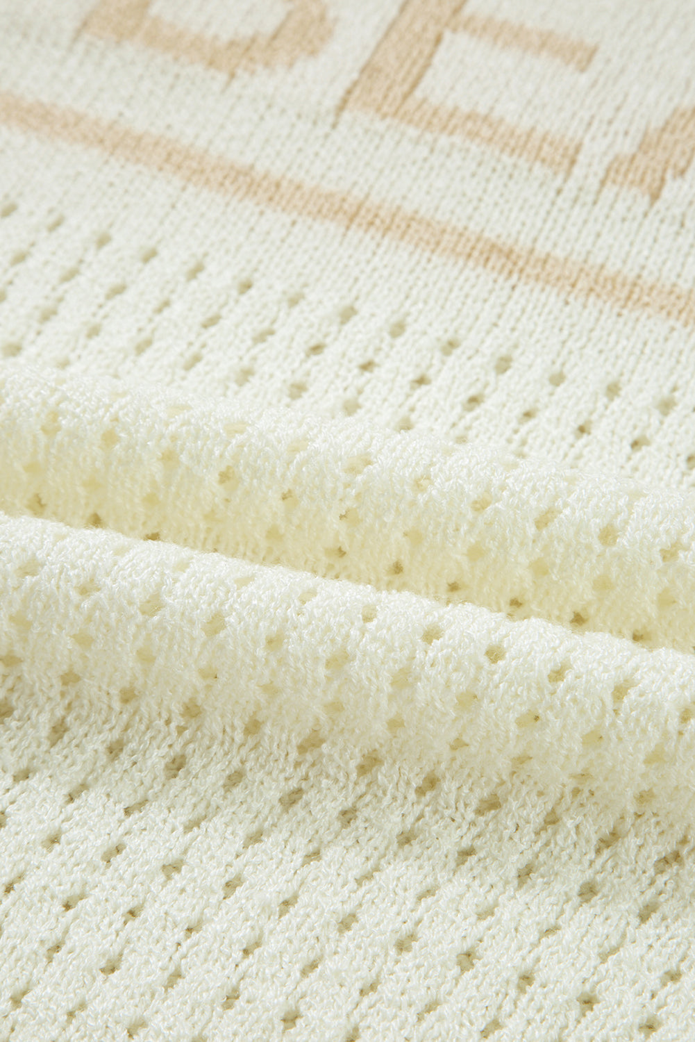 BEACH Hollow Out Knitted Lightweight Sweater