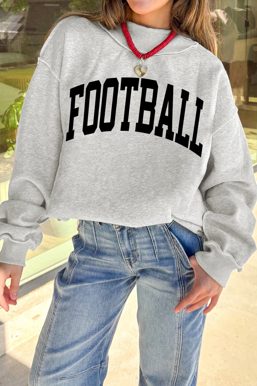 FOOTBALL GAMEDAY High Neck Reversible Sweatshirt