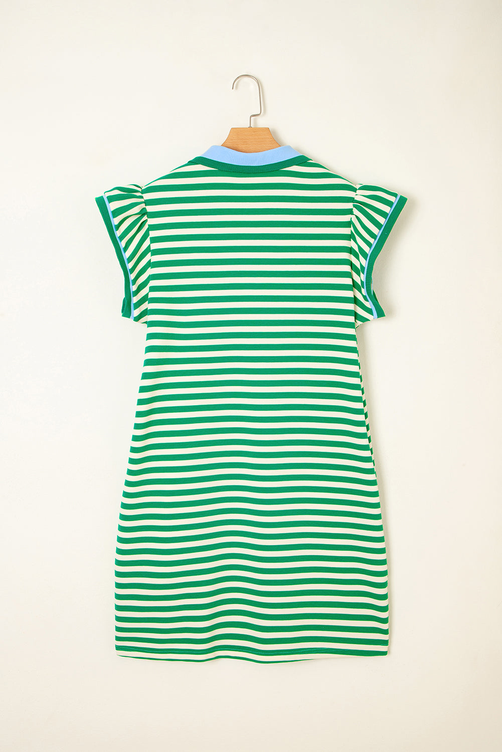 Short Sleeve Pop Of Color Dress