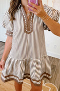 Striped Short Dress