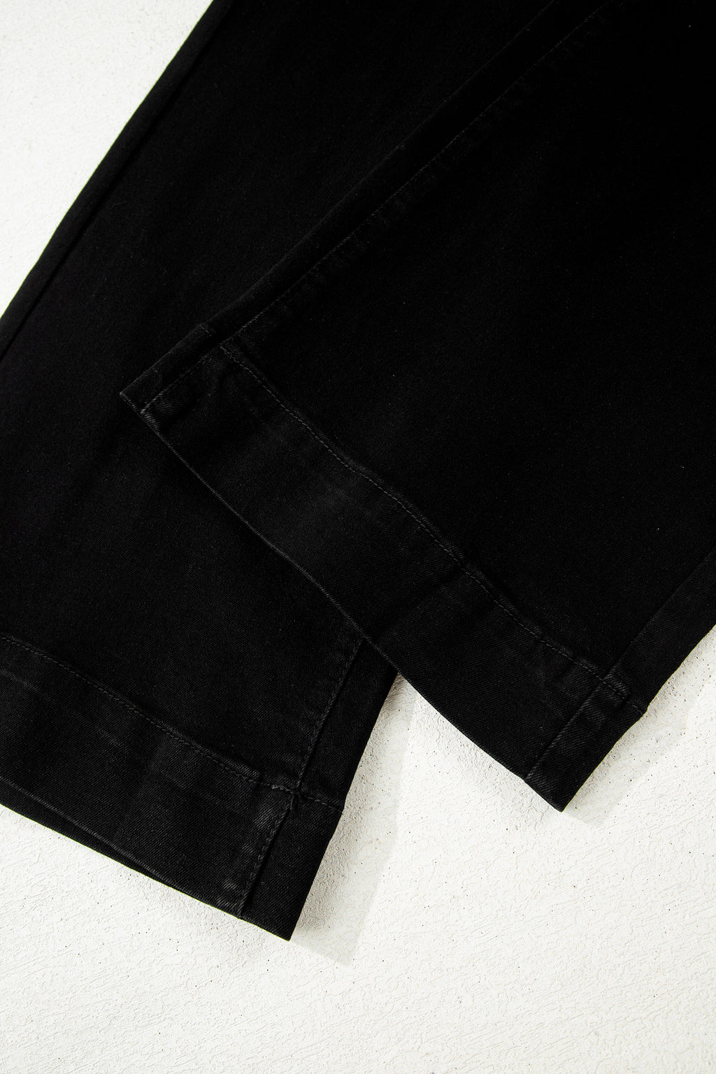 Button High Waist Wide Leg Jeans