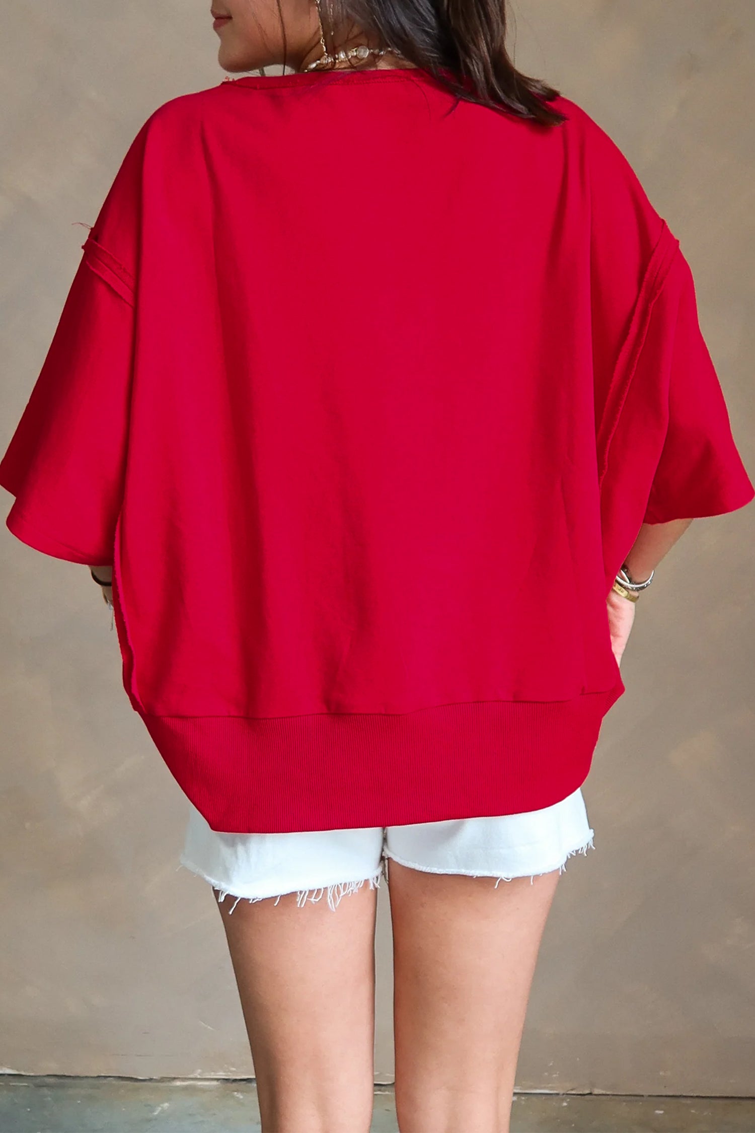 GEORGIA Drop Shoulder Loose Tee