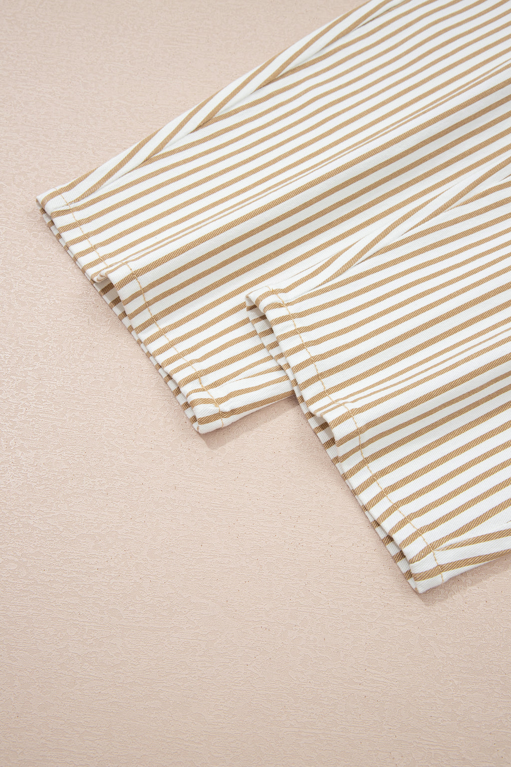 Stripe Casual Barrel Jeans