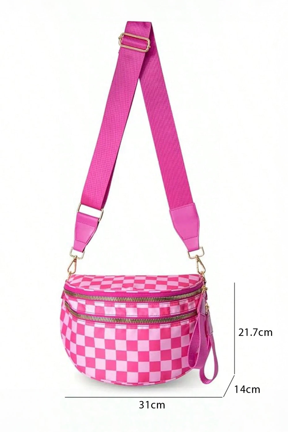 Wide Strap Large Crossbody Bag