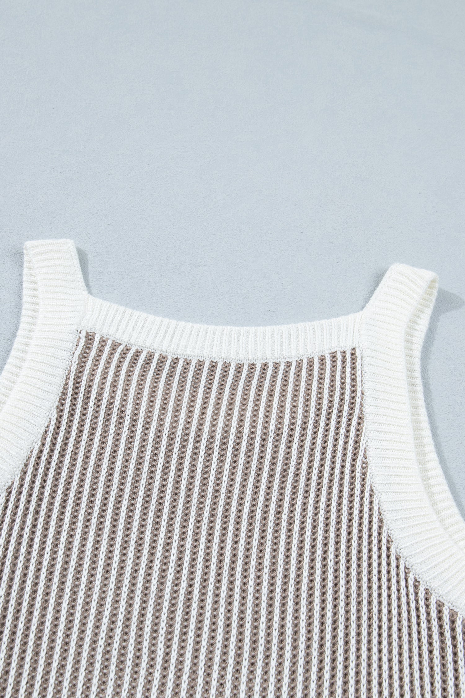 Ribbed Knit Sweater Tank Top