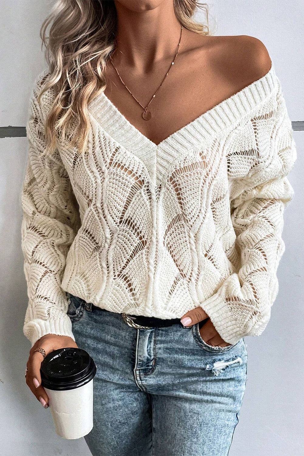 Drop Shoulder Sweater
