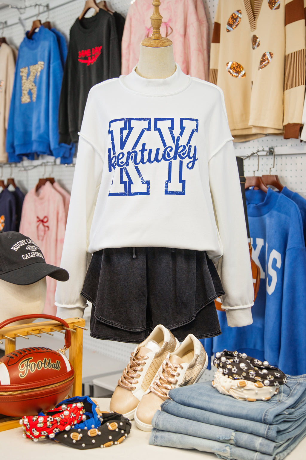 Kentucky Mock Neck Reversible Sweatshirt