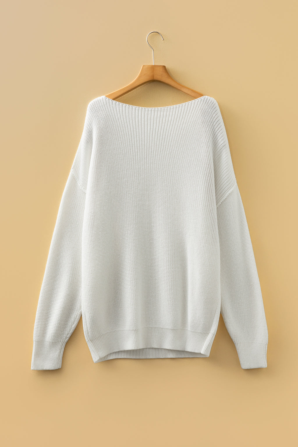 Drop Shoulder Baggy Sweater