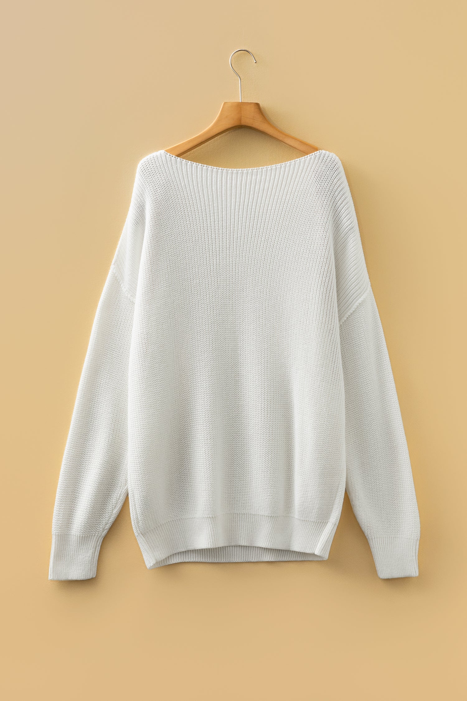 Drop Shoulder Baggy Sweater