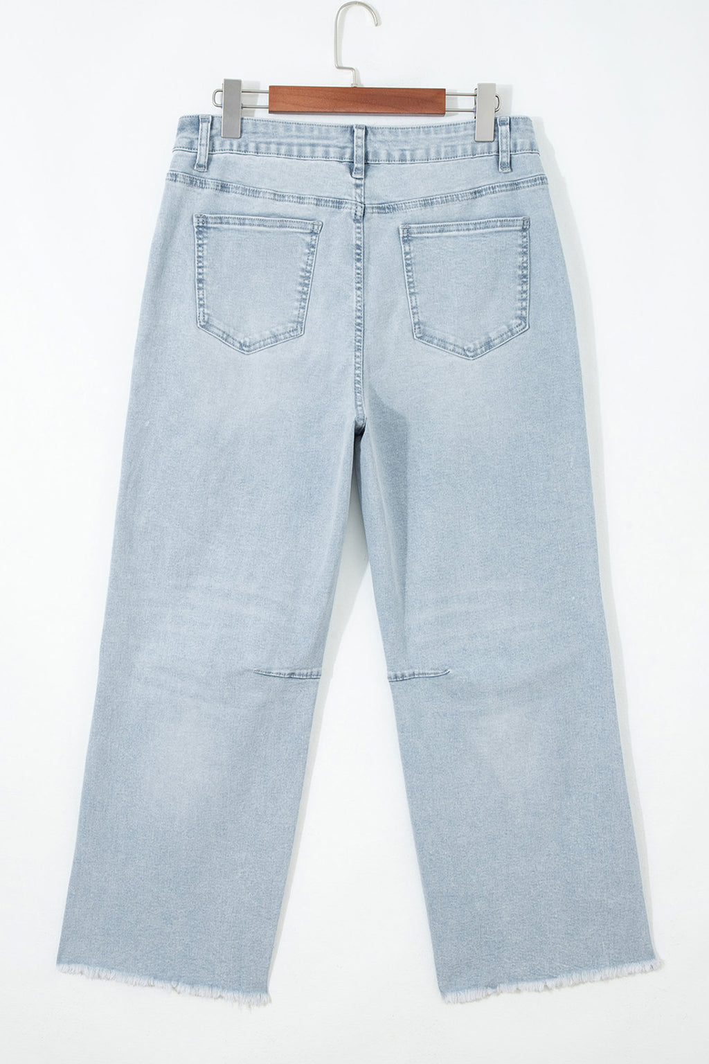 Sequin Rugby Patch Ankle Length Casual Jeans