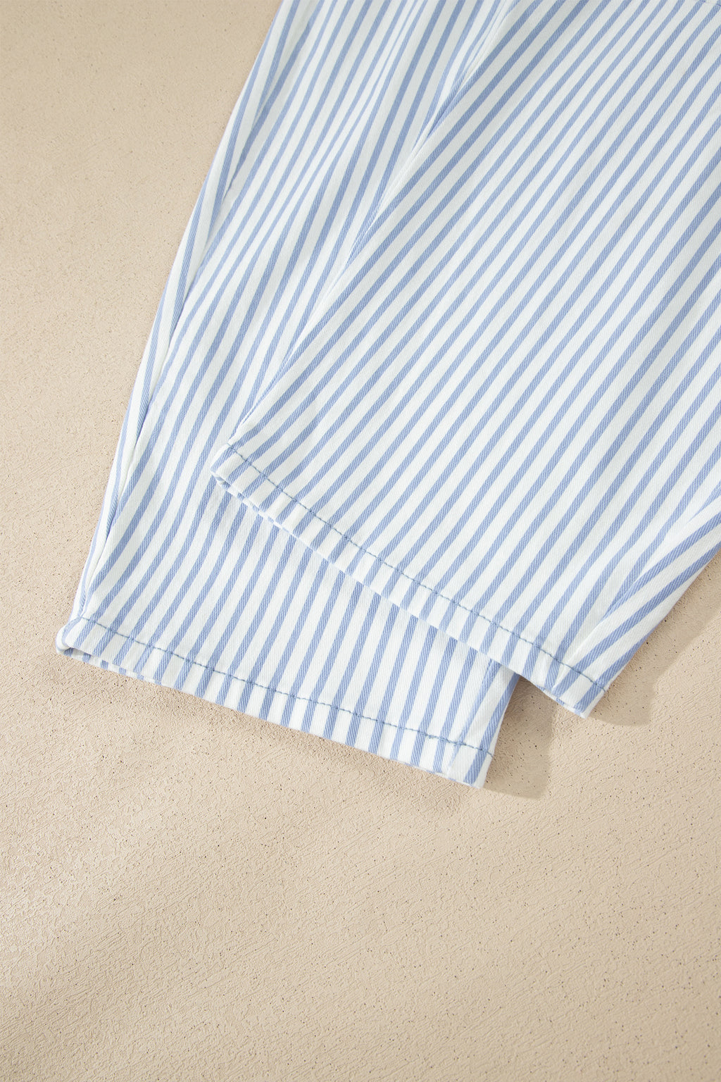 Stripe Casual Barrel Jeans