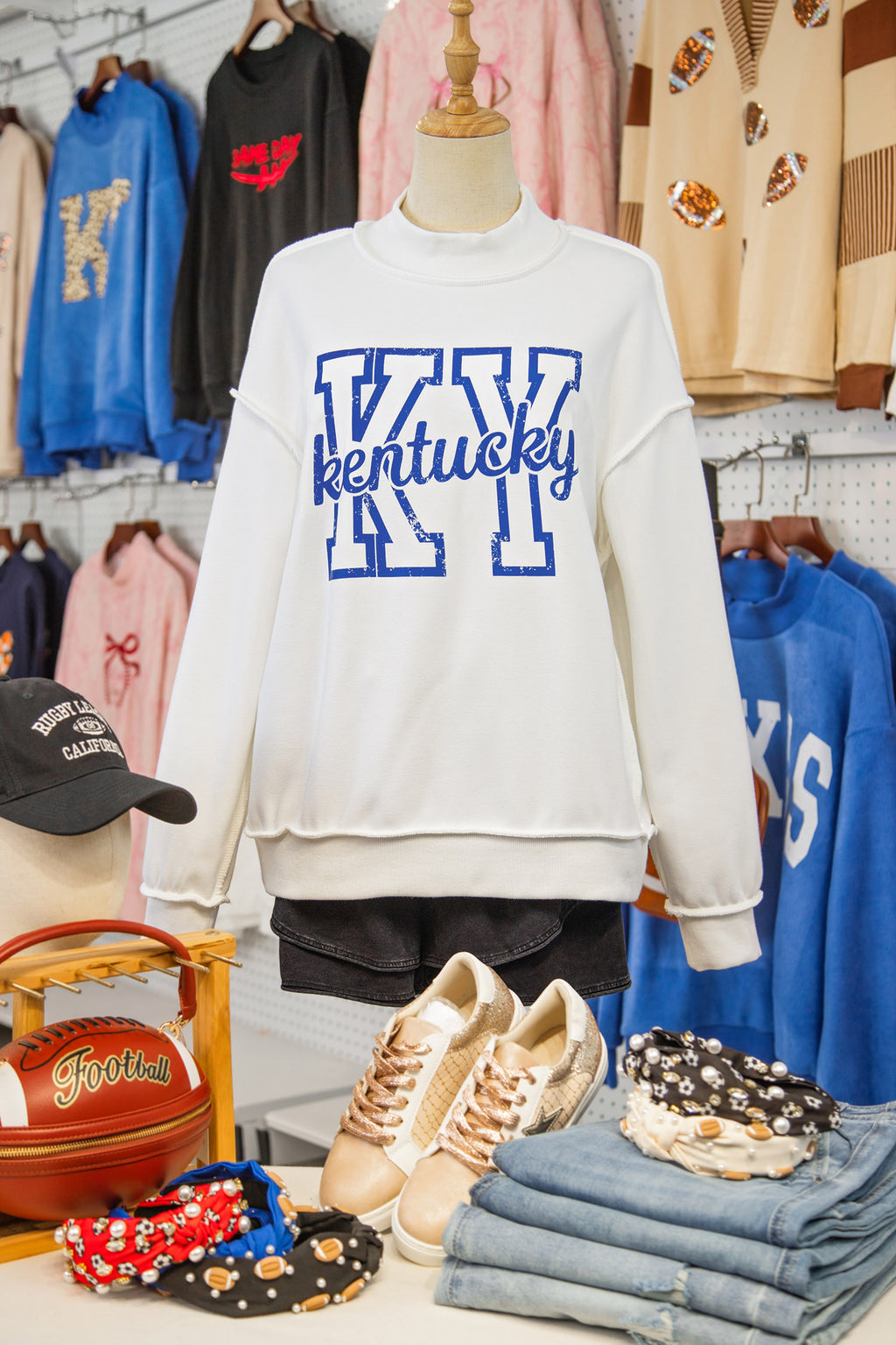 Kentucky Mock Neck Reversible Sweatshirt